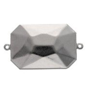 Stick-on setting 4627 27x18,5mm Rhodium tone 2 loops