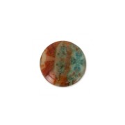 Resin cabochon imitation Gemstone 6 mm Jaspe Poppy x1
