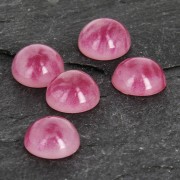 Resin cabochon imitation Gemstone 6 mm Ruby x1
