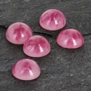 Resin cabochon imitation Gemstone 6 mm Ruby x1