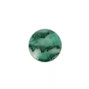 Resin cabochon imitation Gemstone 6 mm Green Jade x1