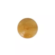 Resin cabochon imitation Gemstone 6 mm Yellow Calcite x1