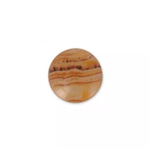 Resin cabochon imitation Gemstone 6 mm Quartz Rutile x1