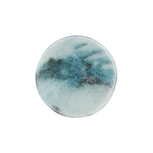 Resin cabochon imitation Gemstone 8 mm Blue Jade x1
