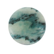 Resin cabochon imitation Gemstone 25 mm Blue Jade x1|raw }}