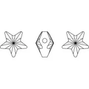 PureCrystal 5714 Star  8mm Crystal AB x1