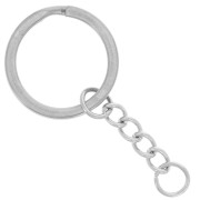 304 Stainless steel Keychain 25 mm with chain x1|raw }}