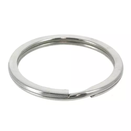 Keychain 32 mm Rhodium Tone x1