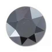 PureCrystal 1088 Round Stone 8mm Jet Hematite