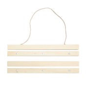 Wooden suspension for poster, embroidery and thin fabrics 30 cm x1|raw }}