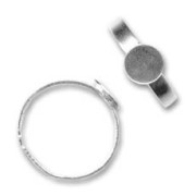 Ring with 8mm base 925 Sterling Silver x1|raw }}