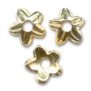 Star saucers 9mm fine Gold plated x8|raw }}