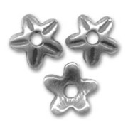 Star saucers 9mm Old silver tone x8