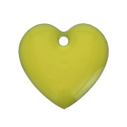Epoxy resin heart-shaped sequin 15 mm Yellow x4|raw }}