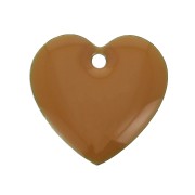 Epoxy resin heart-shaped sequin 15 mm Mustrard x4|raw }}