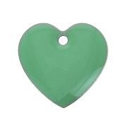 Epoxy resin heart-shaped sequin 15 mm Mint x4|raw }}