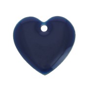 Epoxy resin heart-shaped sequin 15 mm Night Blue x4|raw }}