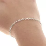 jaseron links chain 3.3mm 925 Sterling Silver x50cm