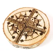 Pyrography tool for wood and leather + 7 tips x1