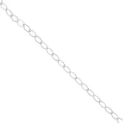 Rombo links Chain diamond cut 5.5mm 925 Sterling Silver x 50cm