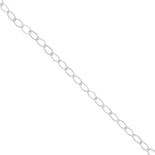 Rombo links Chain diamond cut 5.5mm 925 Sterling Silver x 50cm