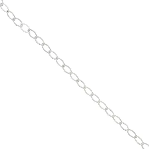 Rombo links Chain diamond cut 5.5mm 925 Sterling Silver x 50cm