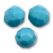 Fire Polished faceted round beads 3mm Turquoise x50|raw }}
