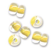 Preciosa Seed beads 5/0 4.5 mm - Crystal Light Orange Lined x20g|raw }}