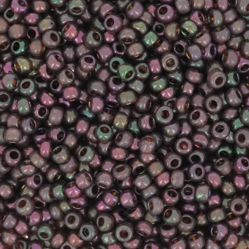 Preciosa Seed Beads 11/0 2 mm - Purple Gold Iris x20g