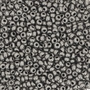 Preciosa Seed Beads 11/0 2 mm - Terra Metallic - Dark Nickel x20g