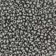 Preciosa Seed Beads 11/0 2 mm - Terra Metallic - Dark Nickel x20g