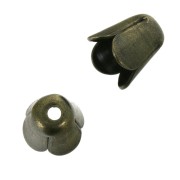 Tulip ends 4 mm Bronze Tone x10