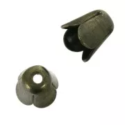Tulip ends 4 mm Bronze Tone x10