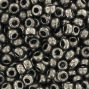 Preciosa Seed beads 9/0 2.5 mm - Dark Nickel x10g