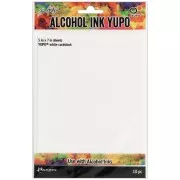 10 Yupo cardboard sheets 127x177 mm for Ranger alcohol inks-Tim Holtz x1