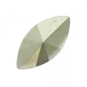 Navette-shape resin faceted cabochons 18x9 mm Sky blue x5