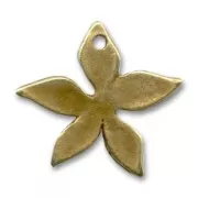 Flower charm 23mm Bronze tone x1