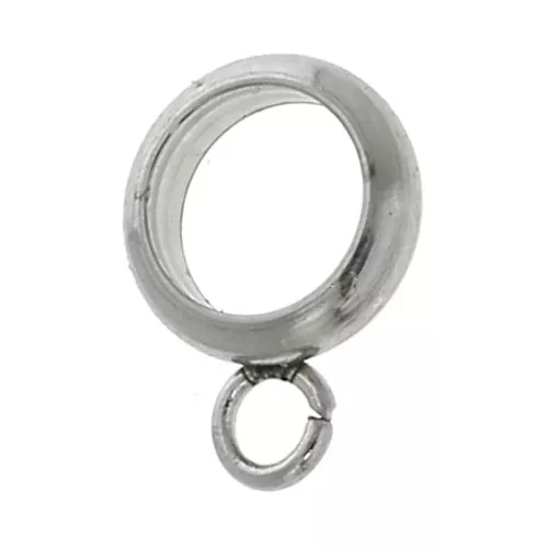 Stainless steel bead with pendant 7x2 mm x4