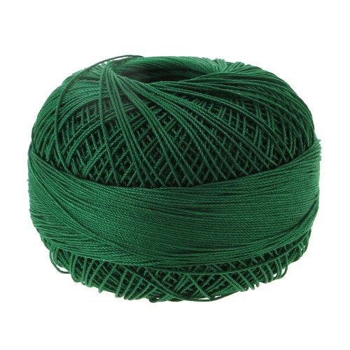 Cotton yarn Lizbeth size 20 n°638 Christmas Green x192m