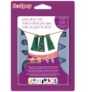 Oven-safe Sculpey Jewelry silicon Mold - For pendants and charms x1