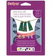 Oven-safe Sculpey Jewelry silicon Mold - For pendants and charms x1