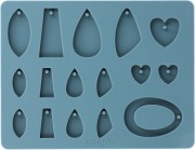 Oven-safe Sculpey Jewelry silicon Mold - For pendants and charms x1