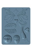Oven-safe Sculpey silicon Mold - Whimsy Shapes x1