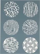 Silk Screen Sculpey for polymer clay - Nature patterns x2