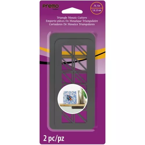 Sculpey - Set of 2 cookie cutters for polymer clay - Triangles x1