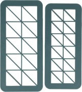 Sculpey - Set of 2 cookie cutters for polymer clay - Triangles x1