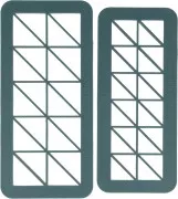 Sculpey - Set of 2 cookie cutters for polymer clay - Triangles x1