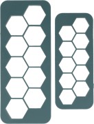 Sculpey - Set of 2 cookie cutters for polymer clay - Hexagons x1