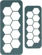 Sculpey - Set of 2 cookie cutters for polymer clay - Hexagons x1