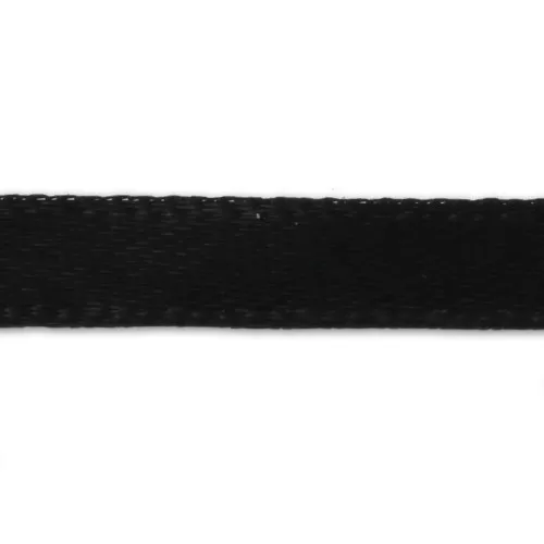 Satin ribbon 6 mm Black x5m